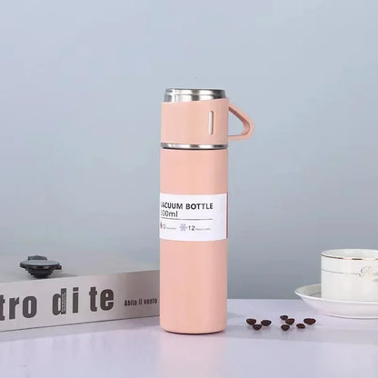 Termo portátil de Acero inoxidable de 500 ml / con taza de té
