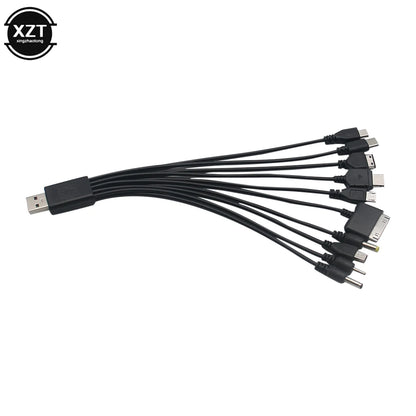 Cables Micro USB para teléfono móvil, cargador múltiple 10 en 1 para KG90, So