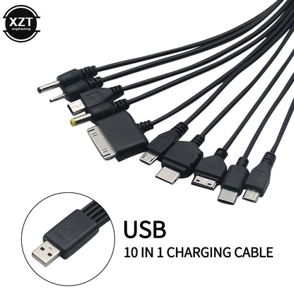 Cables Micro USB para teléfono móvil, cargador múltiple 10 en 1 para KG90, So