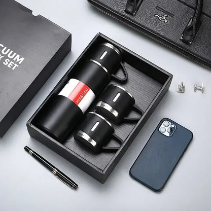 Termo portátil de Acero inoxidable de 500 ml / con taza de té